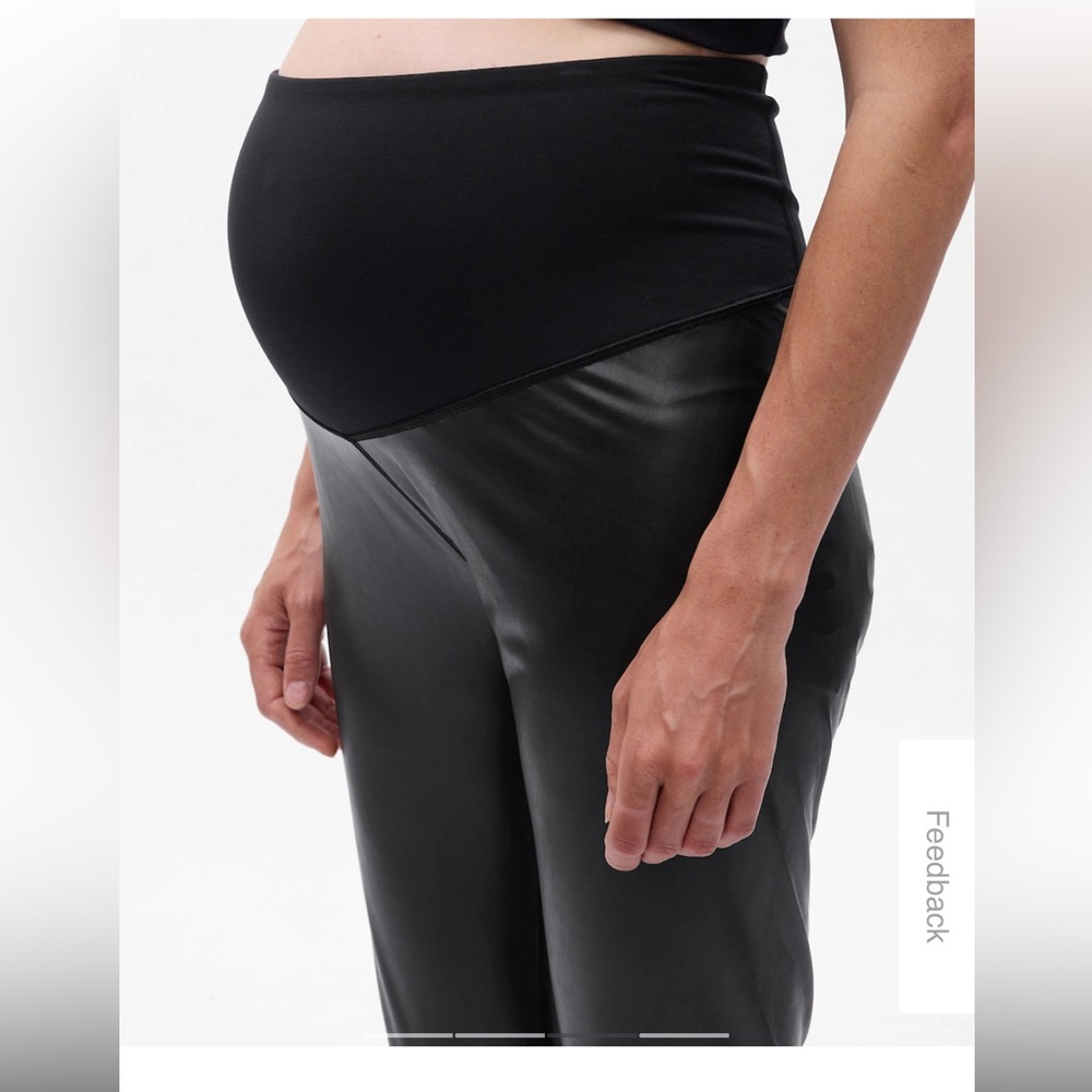 GAP - Maternity Vegan Leather Leggings - Medium